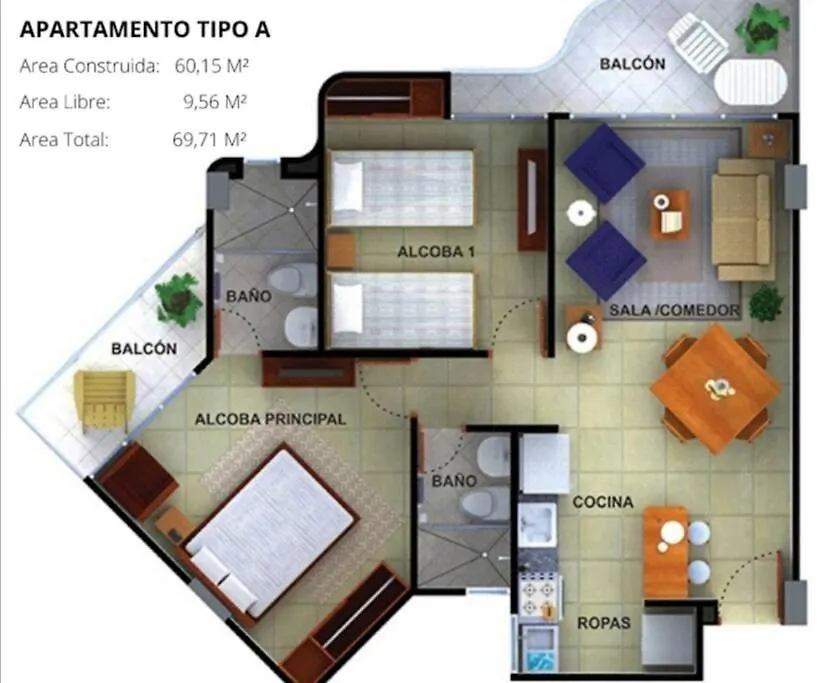 Moderno Apartamento - Sector Playa Salguero - Santa Marta  0*, Santa Marta (Magdalena)